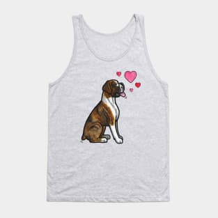 Boxer dog love (brindle) Tank Top